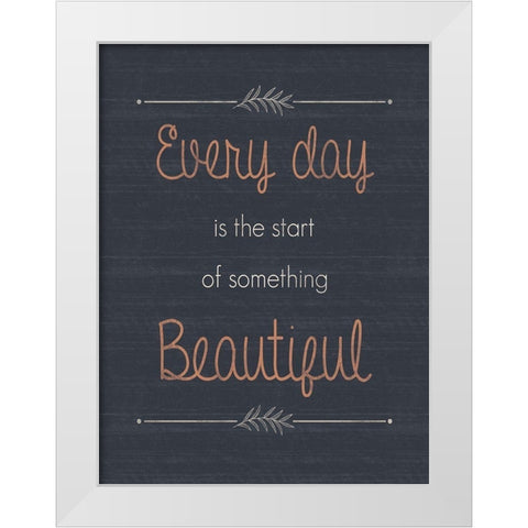 Everyday White Modern Wood Framed Art Print by Gibbons, Lauren