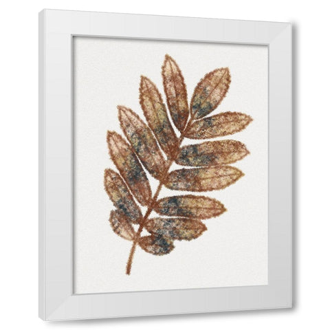 Watercolor Leaf 3 White Modern Wood Framed Art Print by Gibbons, Lauren