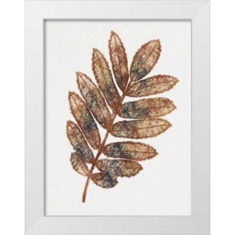 Watercolor Leaf 3 White Modern Wood Framed Art Print by Gibbons, Lauren