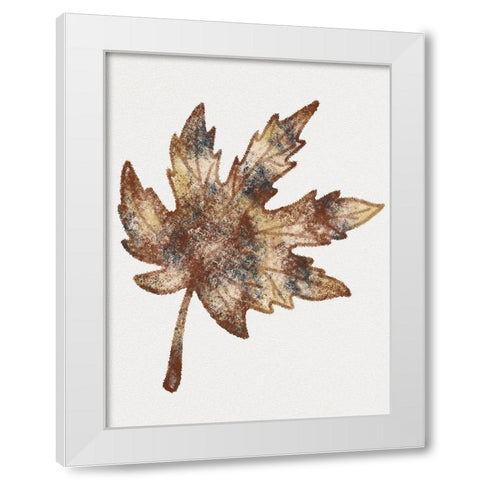 Watercolor Leaf 4 White Modern Wood Framed Art Print by Gibbons, Lauren