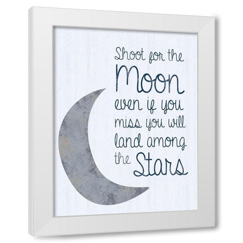 Land Among Stars White Modern Wood Framed Art Print by Gibbons, Lauren