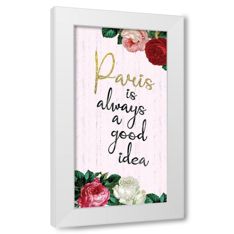 Paris 2 White Modern Wood Framed Art Print by Gibbons, Lauren