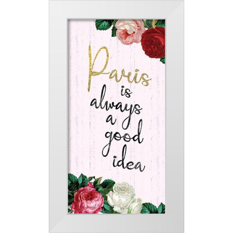 Paris 2 White Modern Wood Framed Art Print by Gibbons, Lauren