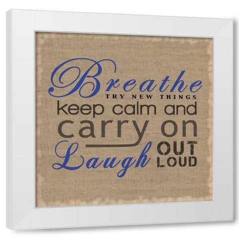 Breathe 2 White Modern Wood Framed Art Print by Gibbons, Lauren