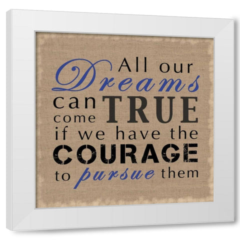 All Our Dreams White Modern Wood Framed Art Print by Gibbons, Lauren