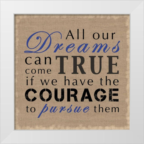 All Our Dreams White Modern Wood Framed Art Print by Gibbons, Lauren