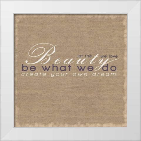 Dream Square White Modern Wood Framed Art Print by Gibbons, Lauren