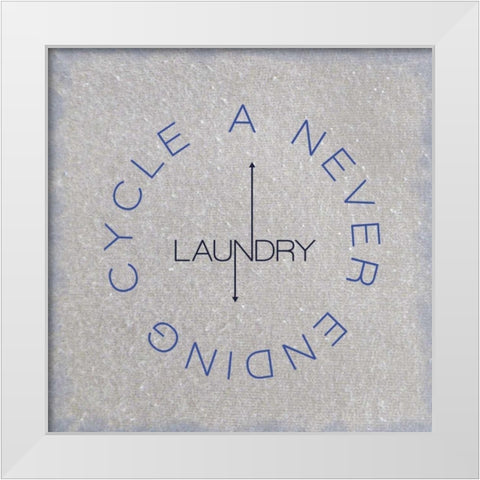 Never Ending Cycle White Modern Wood Framed Art Print by Gibbons, Lauren