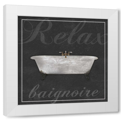 French Bath White Modern Wood Framed Art Print by Gibbons, Lauren