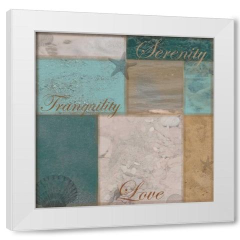 Beach Patch Browns White Modern Wood Framed Art Print by Gibbons, Lauren