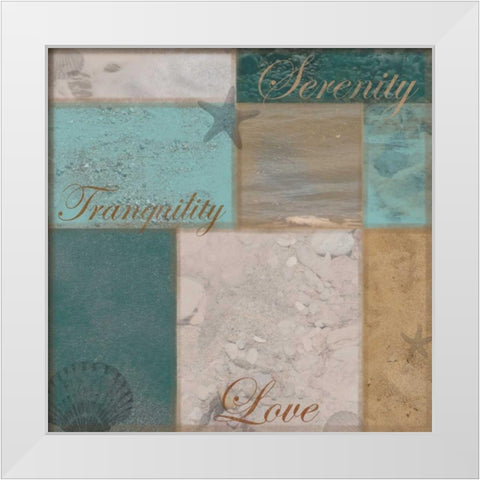 Beach Patch Browns White Modern Wood Framed Art Print by Gibbons, Lauren