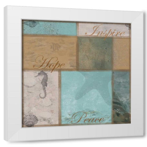 Beach Patch Browns 2 White Modern Wood Framed Art Print by Gibbons, Lauren