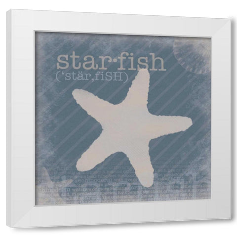 Starfish Definition White Modern Wood Framed Art Print by Gibbons, Lauren