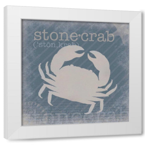 Stone Crab Definition White Modern Wood Framed Art Print by Gibbons, Lauren
