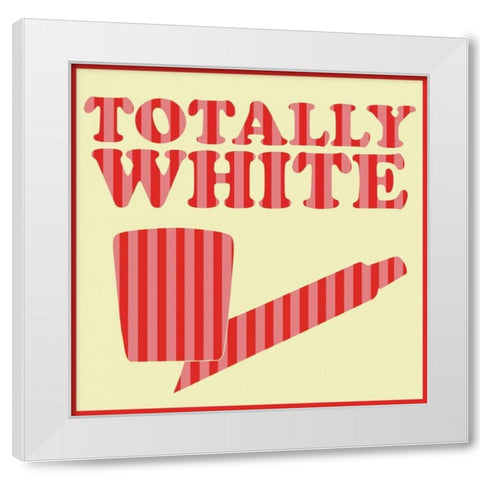 Totally White White Modern Wood Framed Art Print by Gibbons, Lauren