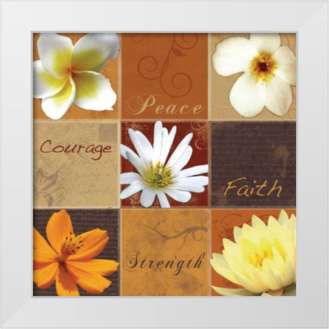 9 Box Browns 2 White Modern Wood Framed Art Print by Gibbons, Lauren