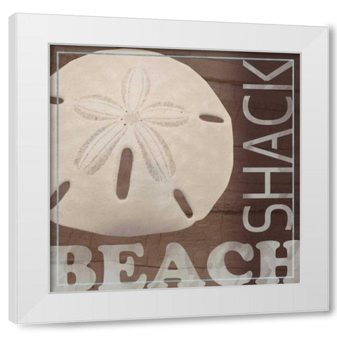 Beach Shack White Modern Wood Framed Art Print by Gibbons, Lauren
