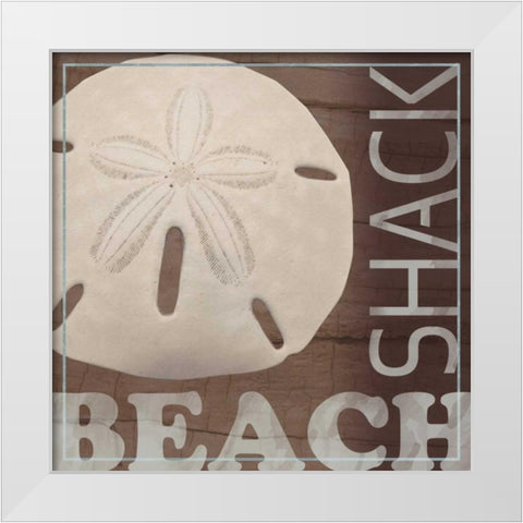 Beach Shack White Modern Wood Framed Art Print by Gibbons, Lauren