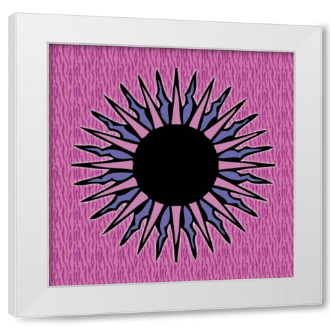 Sun A White Modern Wood Framed Art Print by Gibbons, Lauren