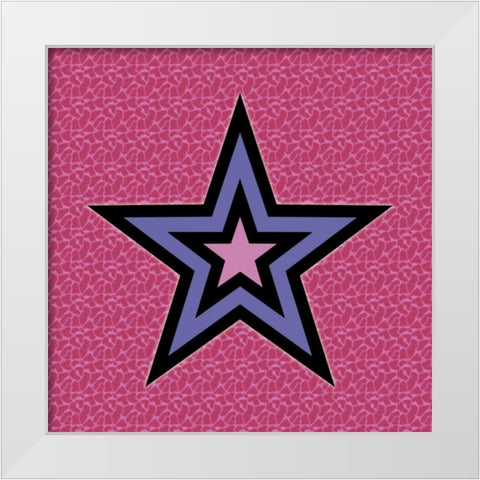 Star C White Modern Wood Framed Art Print by Gibbons, Lauren