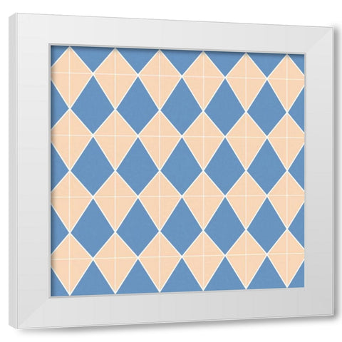 Kite Pattern White Modern Wood Framed Art Print by Gibbons, Lauren