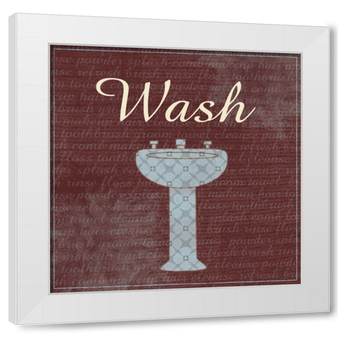 Wash White Modern Wood Framed Art Print by Gibbons, Lauren