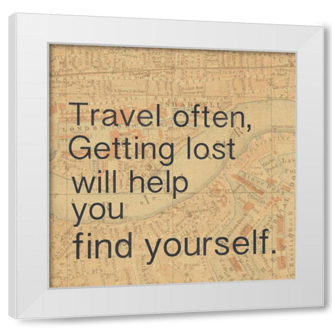 Find Yourself White Modern Wood Framed Art Print by Gibbons, Lauren