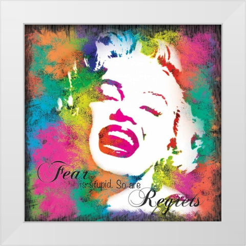 Marilyn Rainbow C White Modern Wood Framed Art Print by Gibbons, Lauren