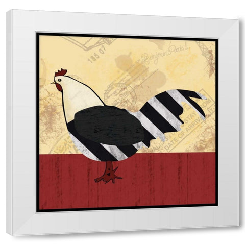 A Black Hen White Modern Wood Framed Art Print by Gibbons, Lauren