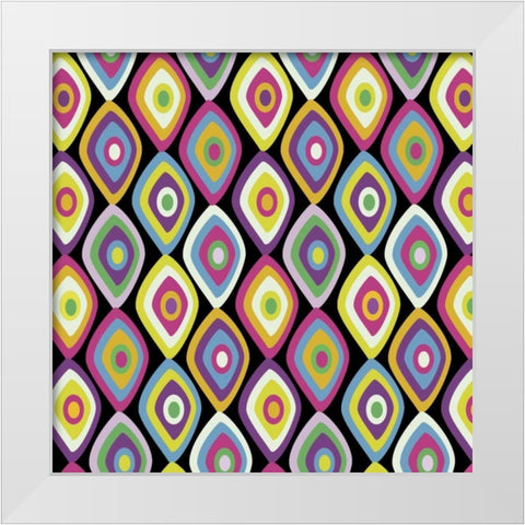 World Pattern 2 White Modern Wood Framed Art Print by Gibbons, Lauren