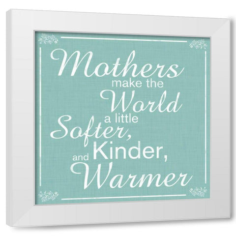 Mothers White Modern Wood Framed Art Print by Gibbons, Lauren