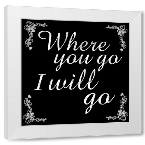Where Go 4 White Modern Wood Framed Art Print by Gibbons, Lauren