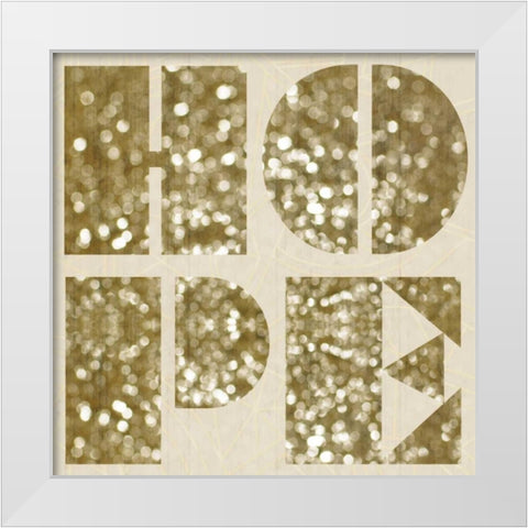 Hope White Modern Wood Framed Art Print by Gibbons, Lauren