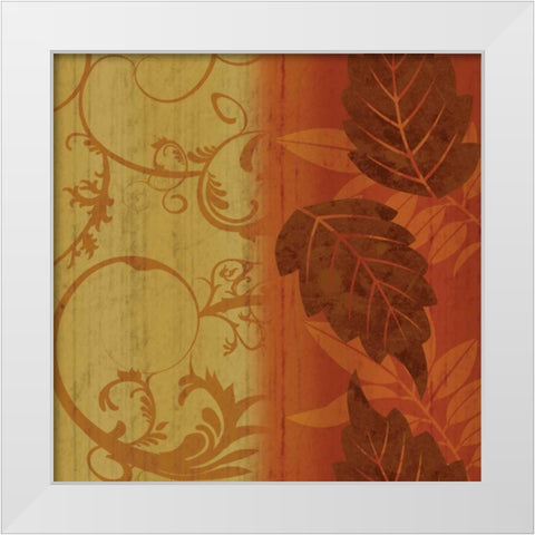 Floral 1 White Modern Wood Framed Art Print by Gibbons, Lauren