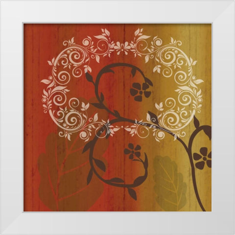 Floral 2 White Modern Wood Framed Art Print by Gibbons, Lauren