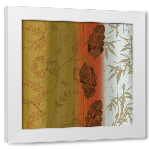 Floral 3 White Modern Wood Framed Art Print by Gibbons, Lauren