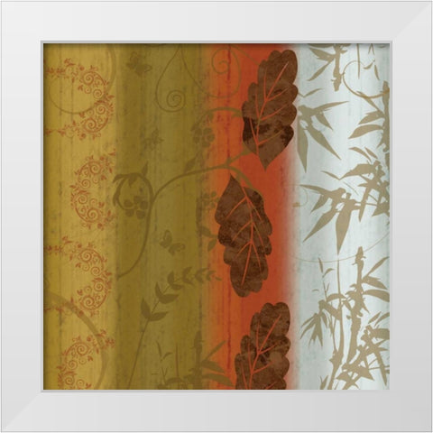 Floral 3 White Modern Wood Framed Art Print by Gibbons, Lauren