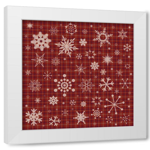 Snow Flake 2 White Modern Wood Framed Art Print by Gibbons, Lauren