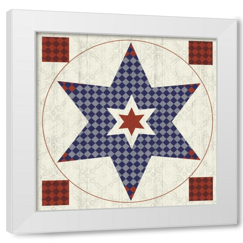 Star White Modern Wood Framed Art Print by Gibbons, Lauren