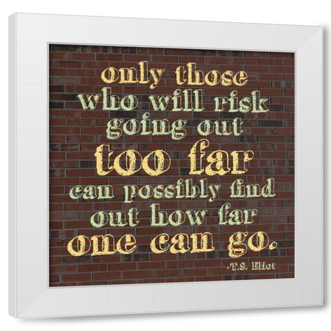 How Far White Modern Wood Framed Art Print by Gibbons, Lauren