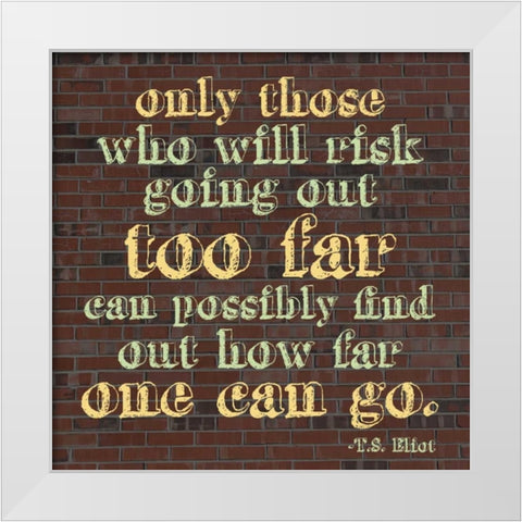 How Far White Modern Wood Framed Art Print by Gibbons, Lauren