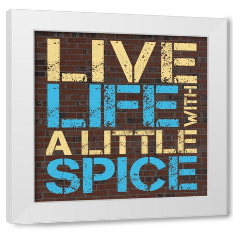 Spice White Modern Wood Framed Art Print by Gibbons, Lauren