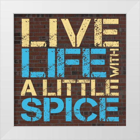 Spice White Modern Wood Framed Art Print by Gibbons, Lauren