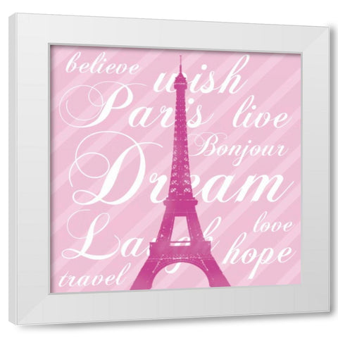 Paris Dream 5 White Modern Wood Framed Art Print by Gibbons, Lauren