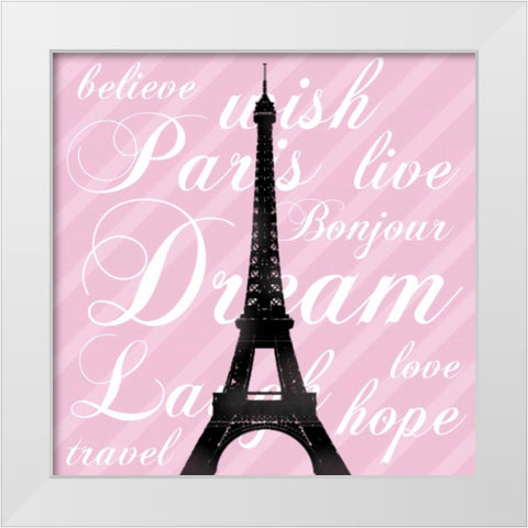 Paris Dream 3 White Modern Wood Framed Art Print by Gibbons, Lauren