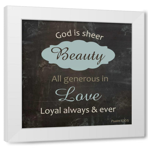 Religious Chalk 2 White Modern Wood Framed Art Print by Gibbons, Lauren