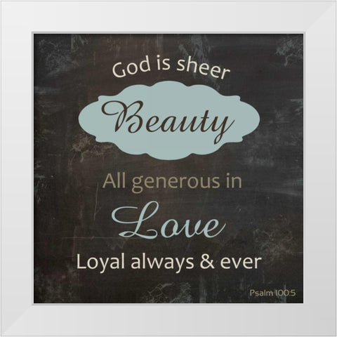 Religious Chalk 2 White Modern Wood Framed Art Print by Gibbons, Lauren