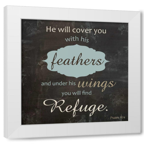 Religious Chalk 4 White Modern Wood Framed Art Print by Gibbons, Lauren