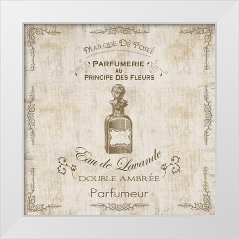 Parchment  Bath  Perfume White Modern Wood Framed Art Print by Gibbons, Lauren