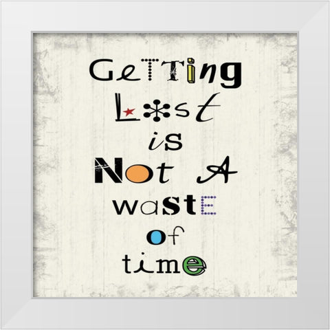 Getting Lost White Modern Wood Framed Art Print by Gibbons, Lauren